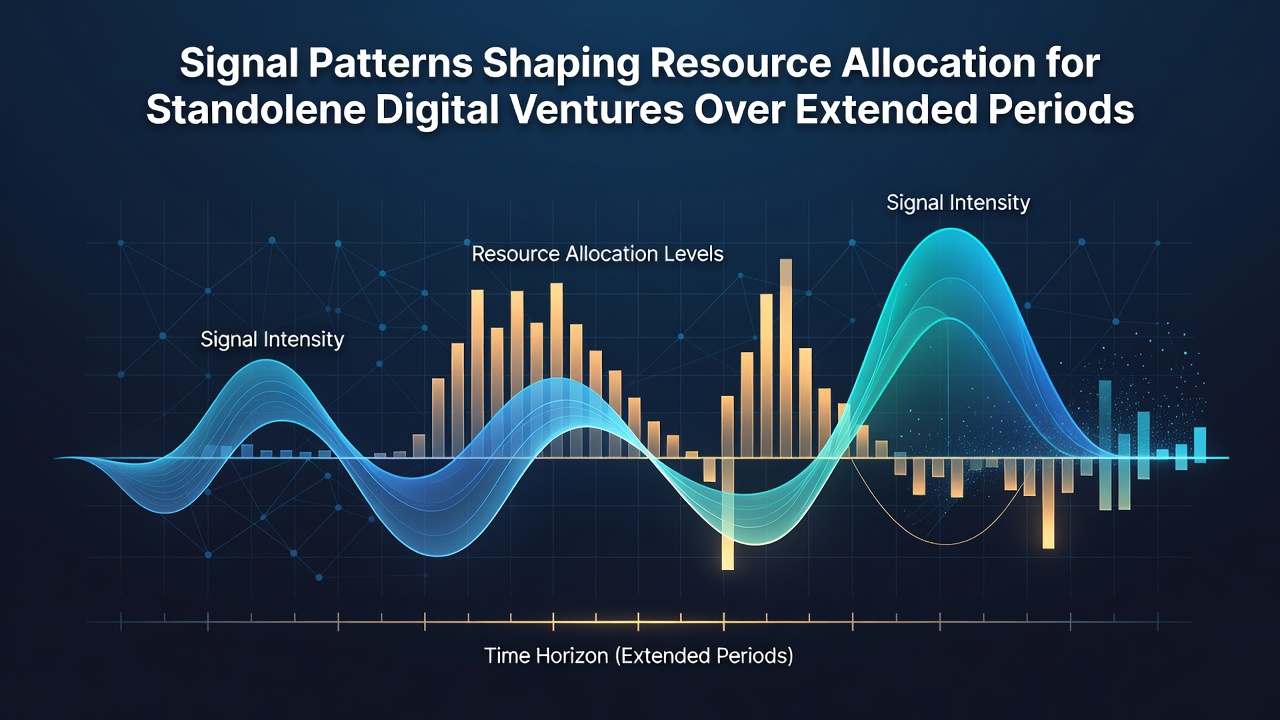 Signal Patterns Shaping Resource Allocation for Standalone Digital Ventures Over Extended Periods